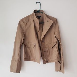 J Crew tan cotton jacket sz 4